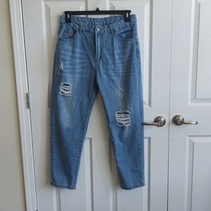 Distressed Mom Jeans